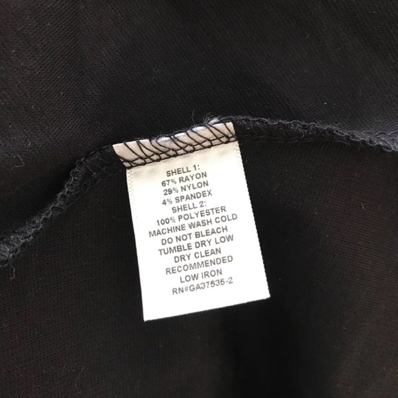 Monteau Little Black Mini Flare Dress Large - Picture 4 of 4